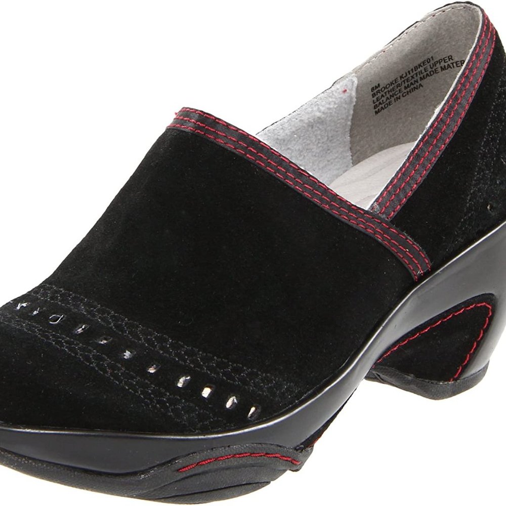 J-41 Black and Red Mules
